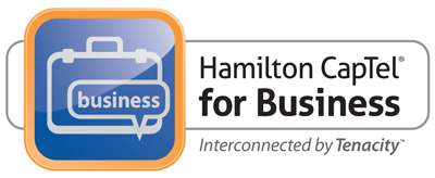 Hamilton Captel for Business Interconnected by Tenacity Logo